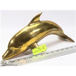 LARGE BRASS DOLPHIN.