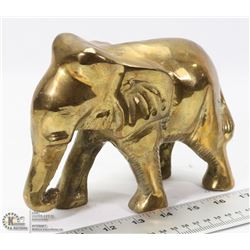 HEAVY BRASS ELEPHANT.