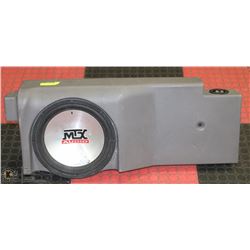 M&X AUDIO THUNDER 4500 12" SUB WITH CUSTOM BOX.