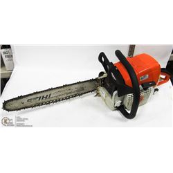 ESTATE STIHL 16" GAS CHAINSAW WITH CASE. FIRES UP