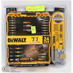 NEW DEWALT 24 PC MAGNETIC SCREW LOCK SYSTEM