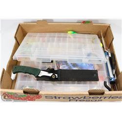 ESTATE FISHING TACKLE LOT - 2 PLANO BOXES FILLED