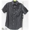 Image 1 : HURLEY MENS SHORT SLEEVE DRESS SHIRT SIZE LARGE