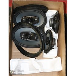 BOX W/TWO HERTZ (6"X9") & TWO KENWOOD