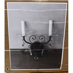 NEW CANDLE STICK WALL SCONCE WITH CRYSTALS