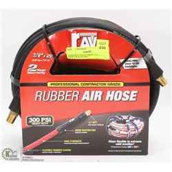 CONTRACTOR RUBBER AIR HOSE NEW 3/8"X 25 FEET