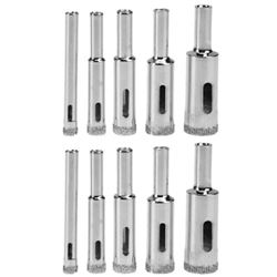 10PC DIAMOND COATED  CORE HOLE SAW SET
