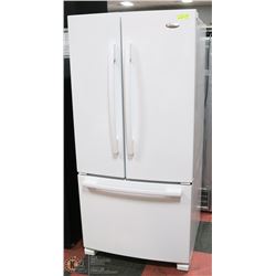 WHITE WHIRLPOOL GOLD FRENCH DOOR FRIDGE