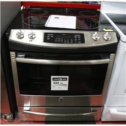 30" SLIDE IN GE ELECTRIC RANGE, JCS630SFSS