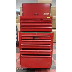 HERBRAND TOOL CHEST AND BOX 2PC SET WITH KEYS