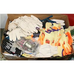 EXTRA LARGE BOX OF ASSORTED WORK GLOVES