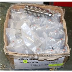 BOX OF COMMERCIAL ANTENNA/WHIP SPRINGS