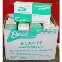 CASE WITH 7 BOXES OF MEDIUM SZ 7 - 7 1/2