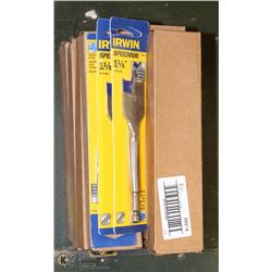 12 PACKS OF IRWIN 1-1/8" DRILL BITS