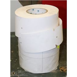 THREE ROLLS OF BLANK TAGS