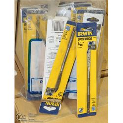 BAG OF IRWIN 5/16" SPADE DRILL BITS