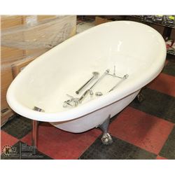 "BIRTHDAY BATH" CAST IRON CLAWFOOT TUB BY KOHLER,