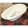Image 1 : "BIRTHDAY BATH" CAST IRON CLAWFOOT TUB BY KOHLER,
