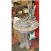 Image 1 : CONCRETE BIRD BATH/ FOUNTAIN, PUMP NOT INCLUDED