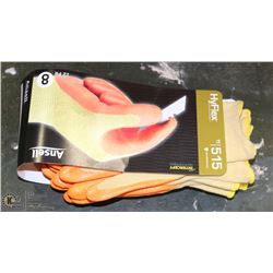 PACK OF 12 HYFLEX 11/515 SZ 8 WORKGLOVES