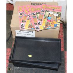 STACK WITH 2 BOXES OF MAGASIGNS WITH 7 TRAYS