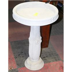 CONCRETE ACORN BIRDBATH 2 PIECE 16X23 INCHES