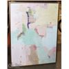 Image 1 : LARGE FRAMED ABSTRACT CANVAS
