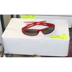 CASE OF RED DESIGNER UV400 SUNGLASSES
