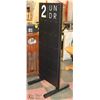 Image 1 : DISPLAY AD STAND DOUBLE SIDED 24"X5' TALL