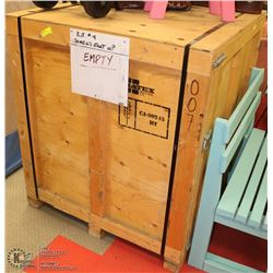 GROUP OF 3 HEAVY DUTY WOOD COMMERCIAL CRATES