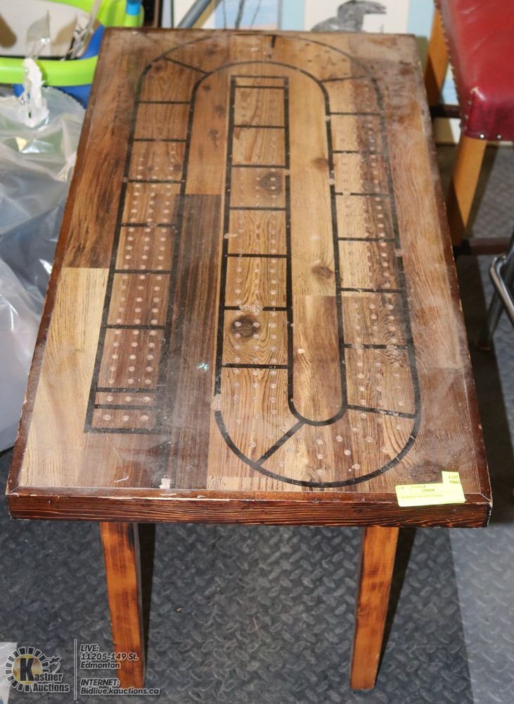 CRIBBAGE BOARD TABLE.