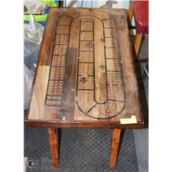 CRIBBAGE BOARD TABLE.