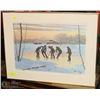 Image 1 : ALLEN SAPP SIGNED MATTED "PRACTICING FOR THE GAME"