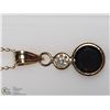 Image 1 : 12) 14/10KT BIACK & WHITE DIAMOND NECKLACE