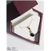 Image 3 : 12) 14/10KT BIACK & WHITE DIAMOND NECKLACE