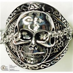 14) STAINLESS STEEL "GRIM REAPER" MEN'S RING