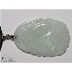 23) JADEITE PENDANT ON HIGH FASHION CORD