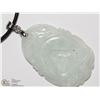 Image 2 : 23) JADEITE PENDANT ON HIGH FASHION CORD