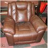 Image 1 : BROW LEATHER ELECTRIC RECLINING SOFA CHAIR