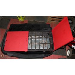 CAMP CHEF 3 BURNER PROPANE STOVE WITH CARRY BAG