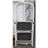 Image 1 : WHITE 2 STEP STEEL FRAME STEP STOOL - FOLDS FOR