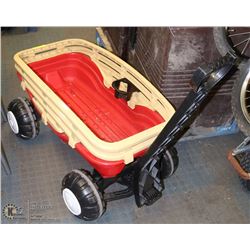 KIDS WAGON RED AND YELLOW.