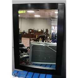 BLACK FRAMED HALL WAY MIRROR
