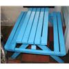 Image 1 : BLUE GARDEN WOOD PICNIC TABLE