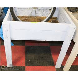 GREY  RAISED PLANTER APPROX 33"X27"X31"H