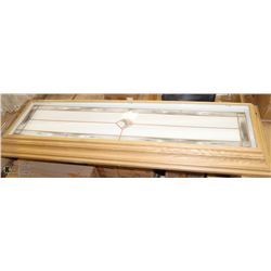 OAK FLUORESCENT LIGHT FIXTURE 53 X 17