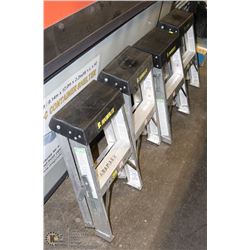 GROUP OF 4 FEATHER LIGHT 2 STEP LADDERS