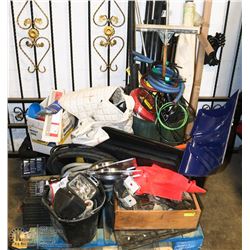 TRUCKERS ESTATE PALLET WITH 2 OIL PANS, NEW