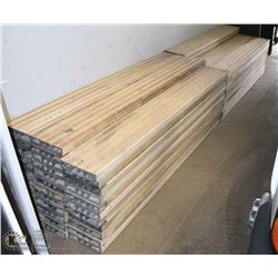 LOT OF 67 VINYL PLANKS APPROX.SIZE 7' LONG X9" W