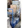 BLUE METRO RACK SOLD WITH DISH TRAYS, COFFEE FILT